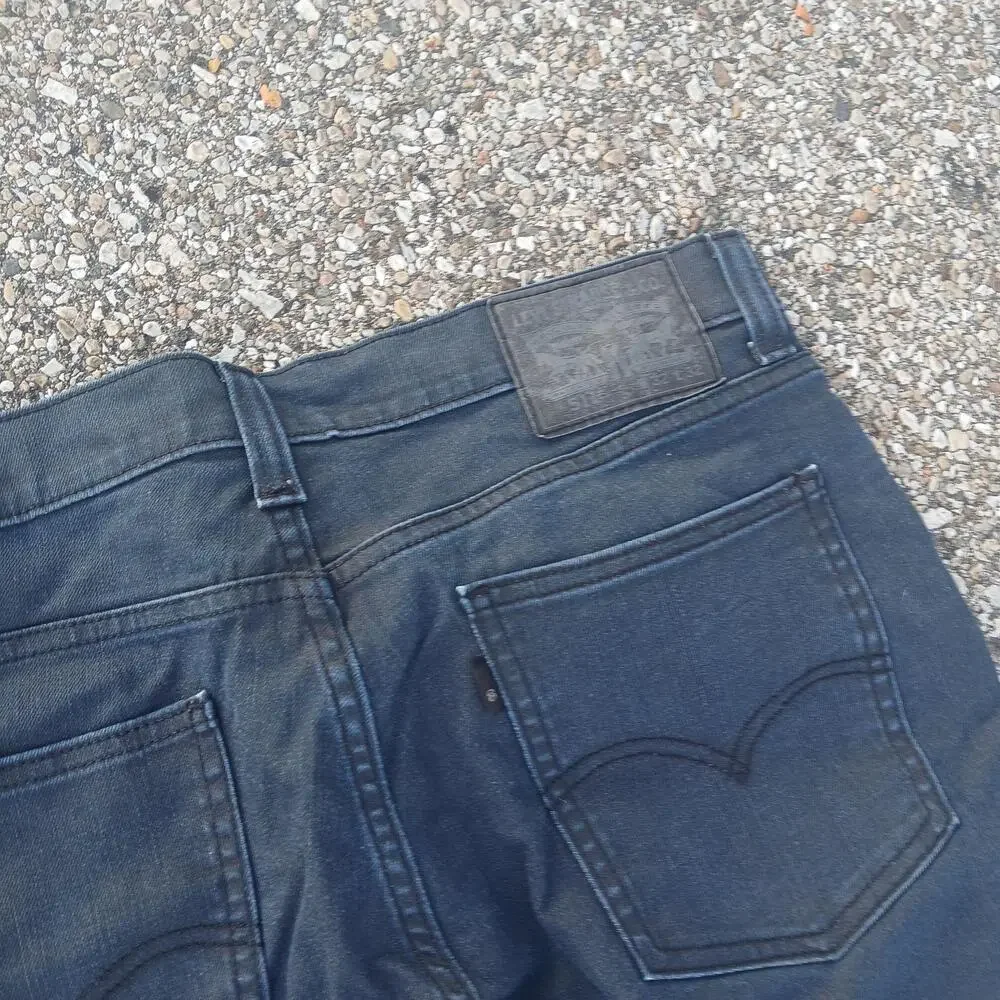 Levis 511 Jeans Mens 32x32 Dark Wash Blue Slim Stretch Tapered Denim Pants
